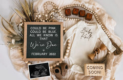 Pretty Spring Pregnancy Announcements – Happiest Baby