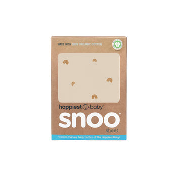 Tan Rainbows fitted sheet for SNOO in box